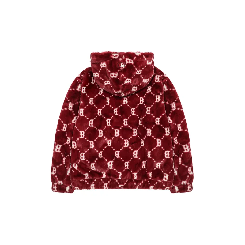 MLB Velvet Jackets Unisex Burgundy-1