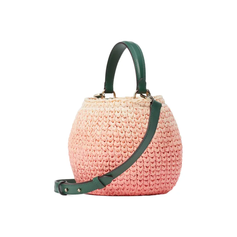 Kate Spade Cow Leather Detail Shoulder Bag, Crossbody Bag, Handbag Women's Pomegranate Red-1