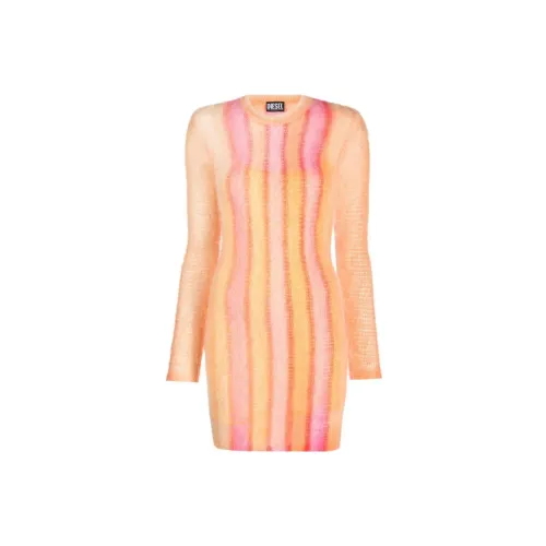 DIESEL Long-Sleeved Dresses Women's Orange