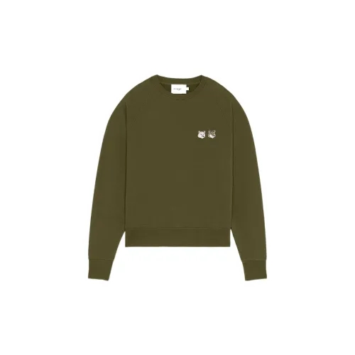 Maison Kitsune Back To Series Sweatshirts Women's Green