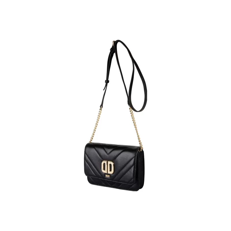 DKNY Leather Crossbody Bag Shoulder Bag Women's Black-2
