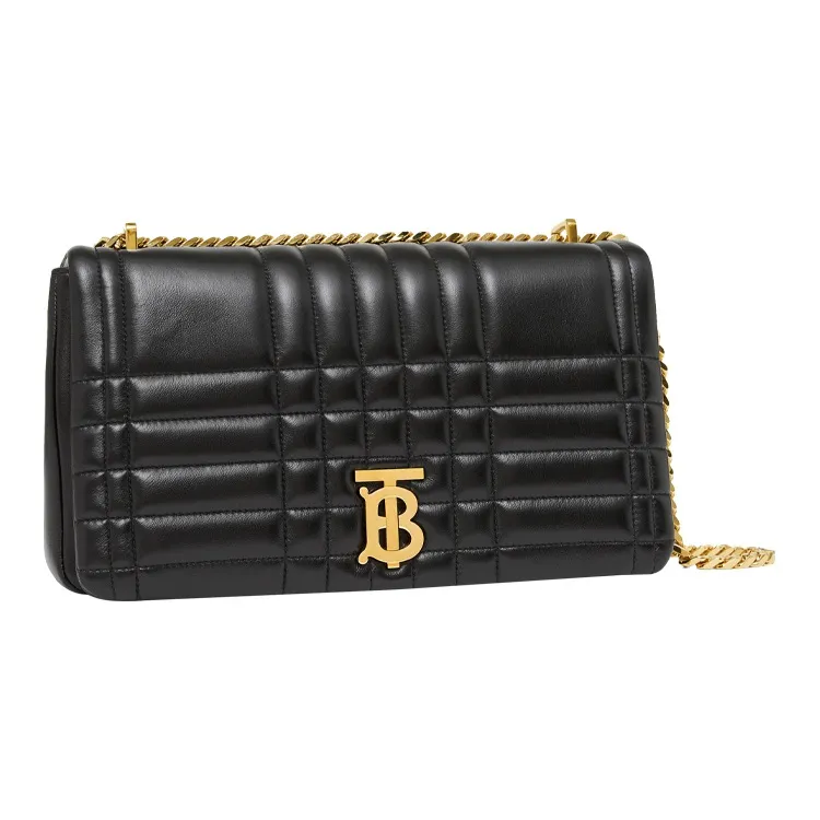 Burberry Lola Bag Quilting Lambskin Crossbody Bag Shoulder Bag Women's Black-1