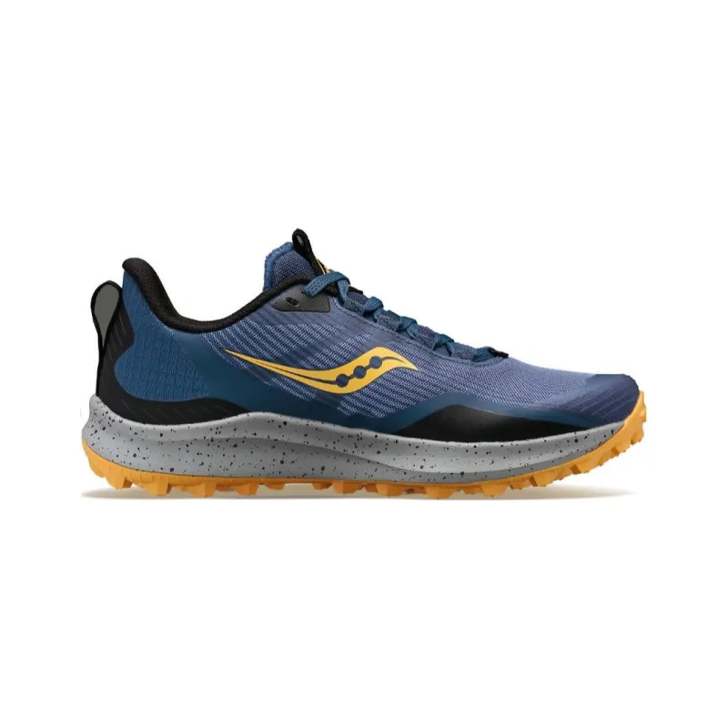 Saucony Peregrine 12 Running Shoes Women's Low Top Blue Gold-1