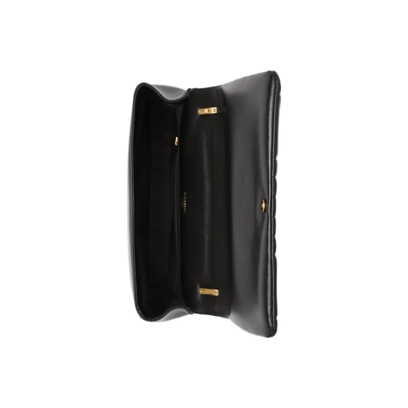 Burberry Lola Bag Quilting Lambskin Crossbody Bag Shoulder Bag Women's Black-4