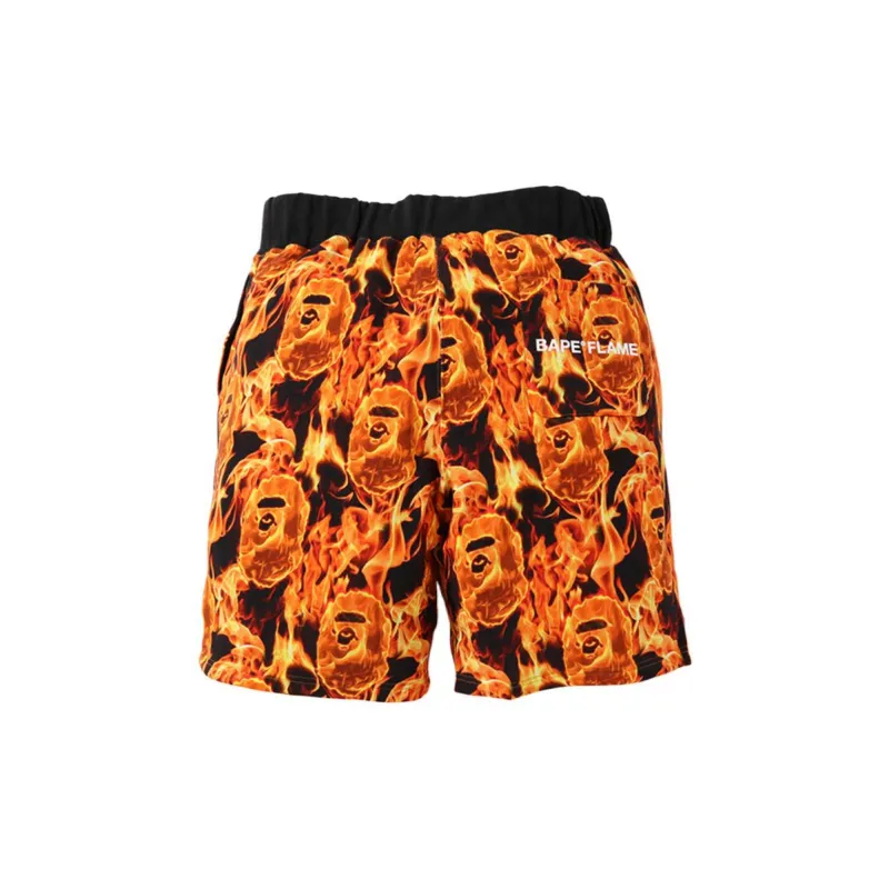 Bape Flame Wide Sweatshort-3