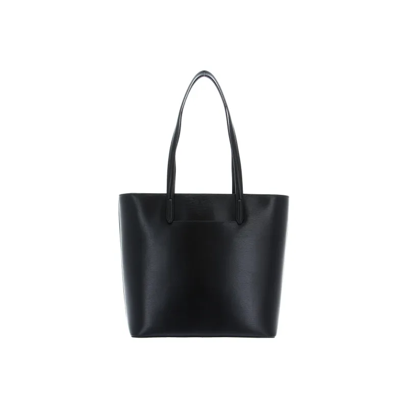 DKNY Cow Leather Tote Bag Shopping Bag Shoulder Bag Handbag Regular Women's Black-3