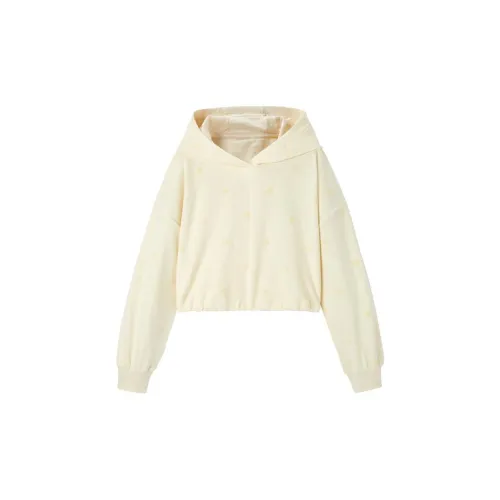 PEACEBIRD Sweatshirts Women's Apricot Cream