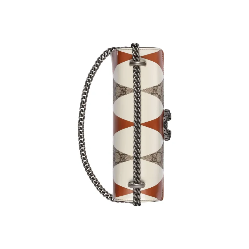 GUCCI Dionysus Multicolor Canvas With Leather Crossbody Bag, Shoulder Bag Women's-4