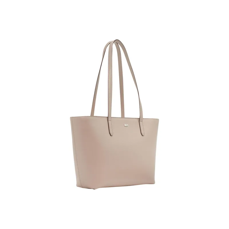 DKNY Cow Leather Tote Bag Shopping Bag Shoulder Bag Handbag Women's Light Brown-1