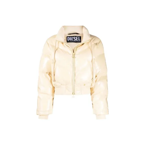 DIESEL Down Jacket Women's Off White