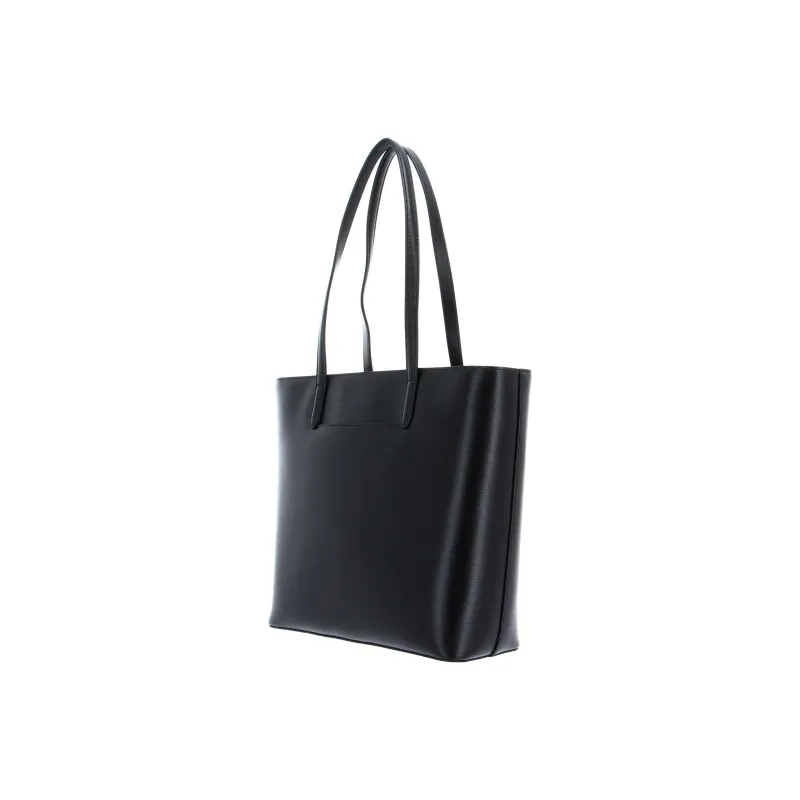 DKNY Cow Leather Tote Bag Shopping Bag Shoulder Bag Handbag Regular Women's Black-2