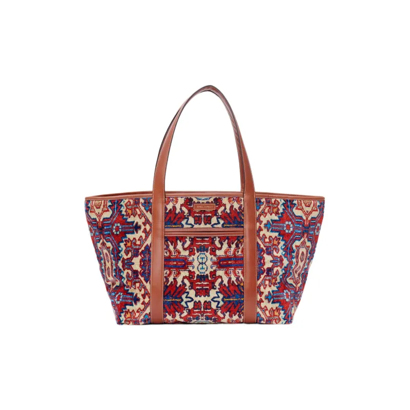 ISABEL MARANT Darwen Cow Leather Tote Bag Shopping Bag Shoulder Bag Handbag Women's Fuchsia-0