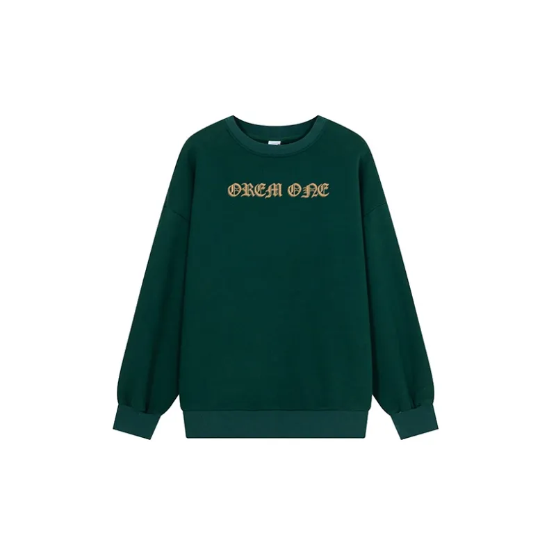 OREM ONE Crew Neck Loose Fit Sweatshirt Fall Unisex-23