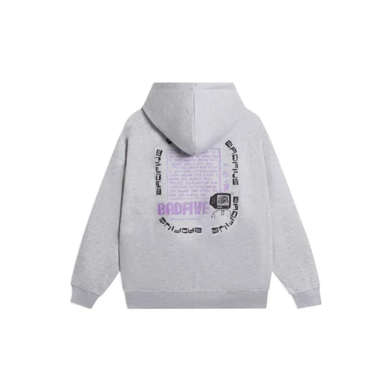 LINING Badfive Sweatshirts Men Gray-1