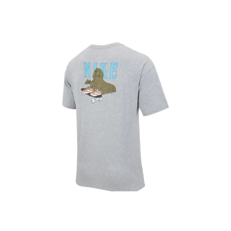 Nike T Shirts Unisex Gray-1