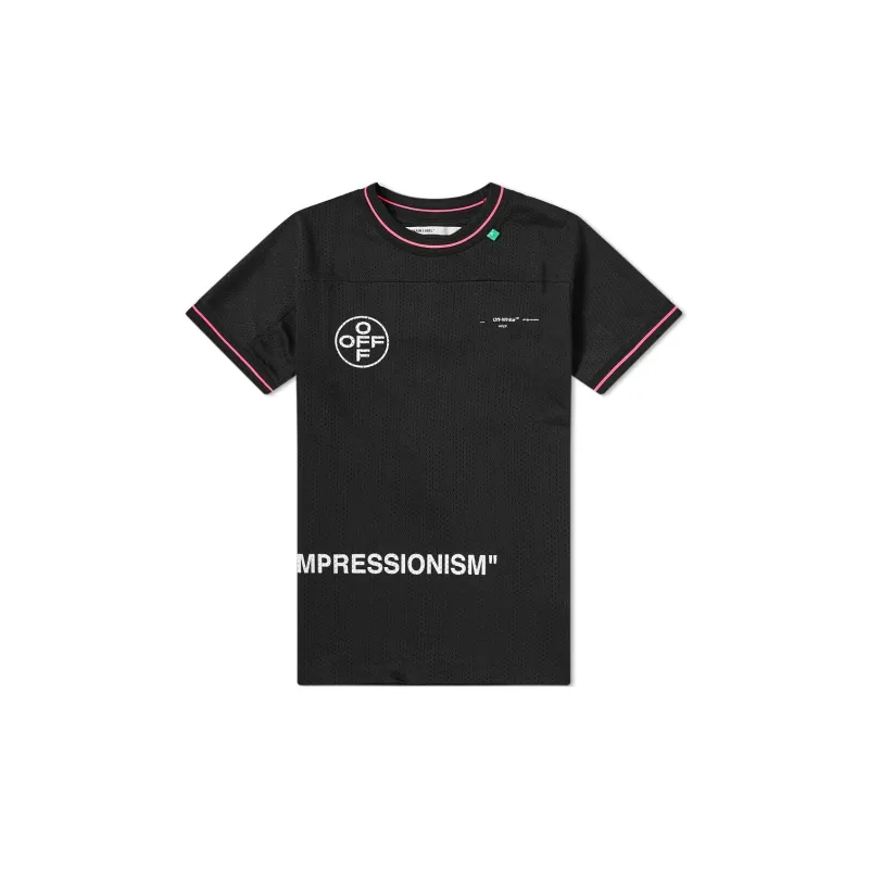 OFF WHITE T Shirt Regular Fit Men's Black-0