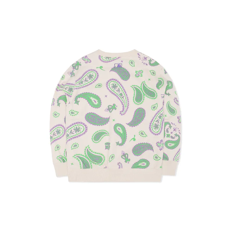 MLB Cashew Flower Sweatshirts Unisex Cream-1