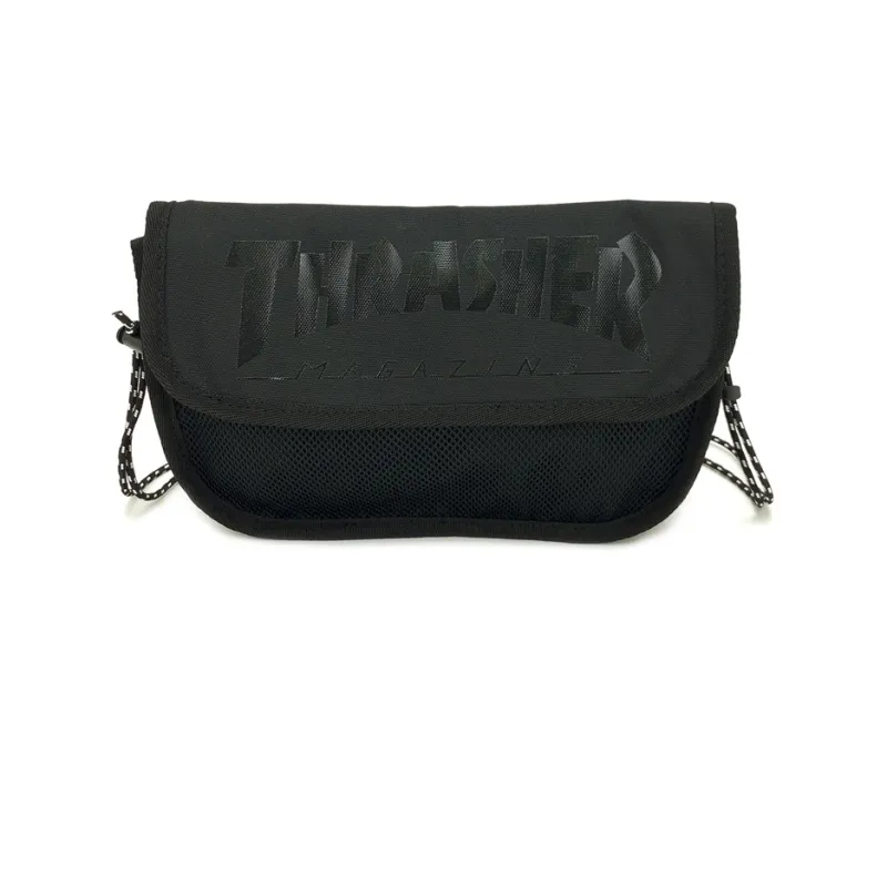 Thrasher Polyester Crossbody Bag Regular Unisex Black-0