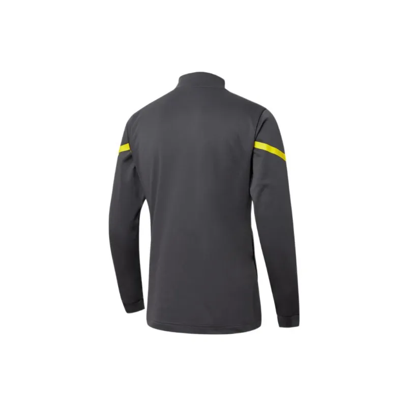 PUMA BVB PREMATCH 1/4 Zip Top Asphalt Soccer Jerseys Unisex Gray-1