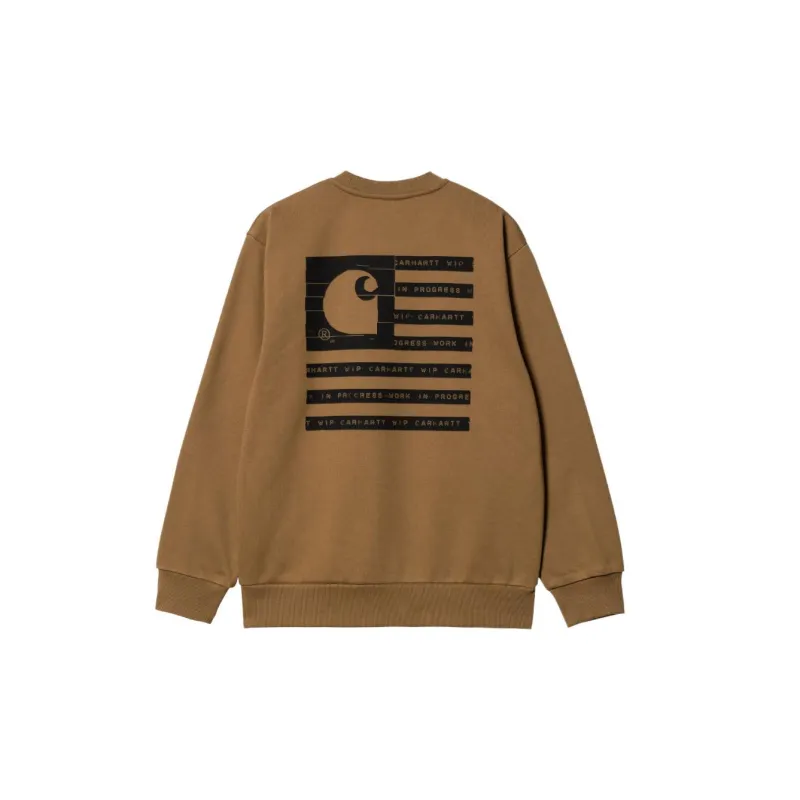 Carhartt WIP Sweatshirts Men Yellow Brown-1