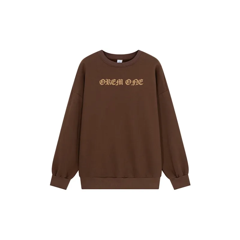 OREM ONE Crew Neck Loose Fit Sweatshirt Fall Unisex-21