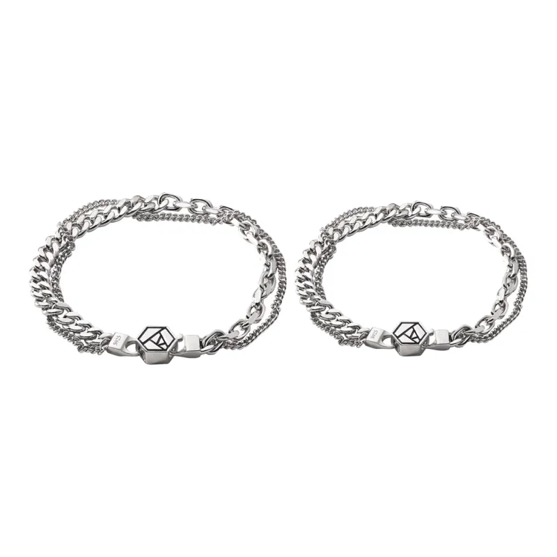 RHODON 925 Sterling Silver Bracelets Unisex-8