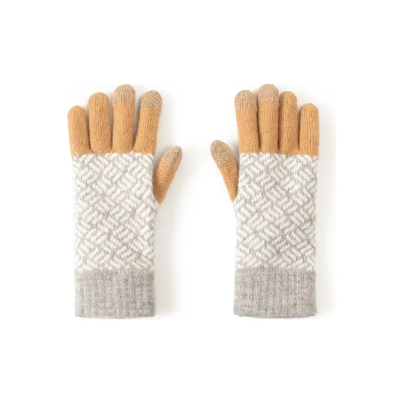 BAIJUAN Knit Gloves Unisex-7