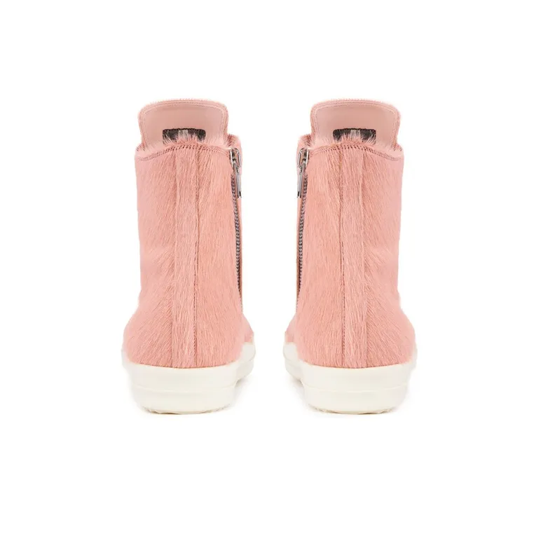 RICK OWENS Strobe High Pony Hair Dusty Pink-3