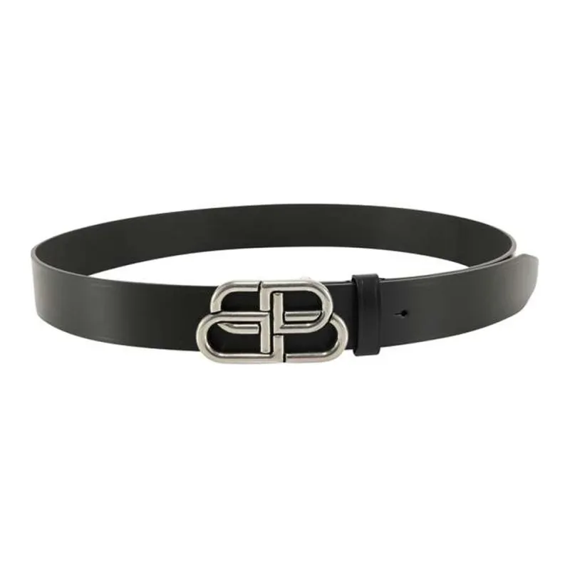 Balenciaga Iconic BB Buckle, Belt, Black, Width  3.5cm Unisex-2