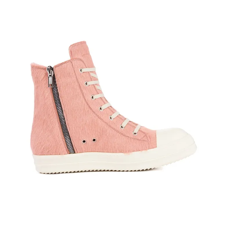 RICK OWENS Strobe High Pony Hair Dusty Pink-1