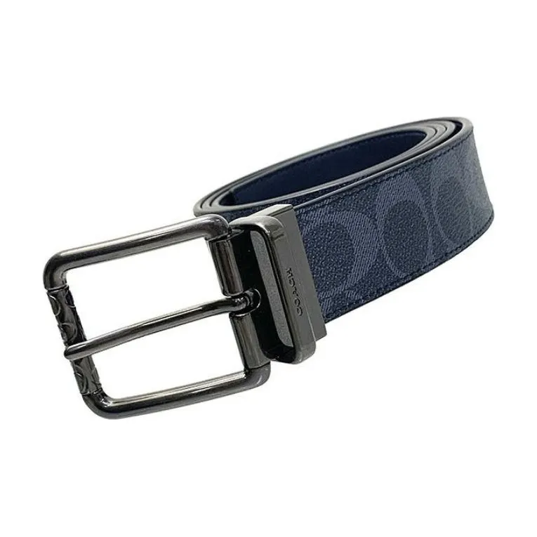 COACH Cow Leather Artificial Leather Leather Belts Men's Width  3.8cm-1
