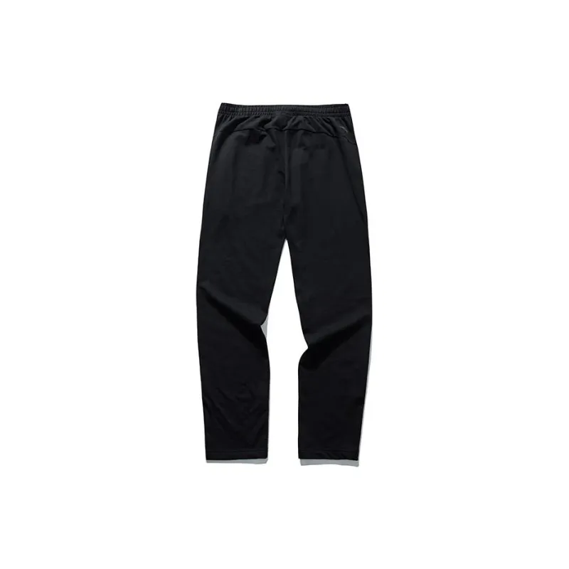 ANTA Basketball Collection Knitted Sweatpants Men Black-1