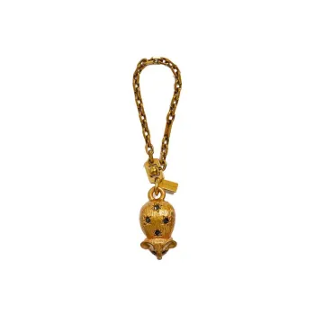 COACH Metal Keychain Bag Accessory Women's Gold