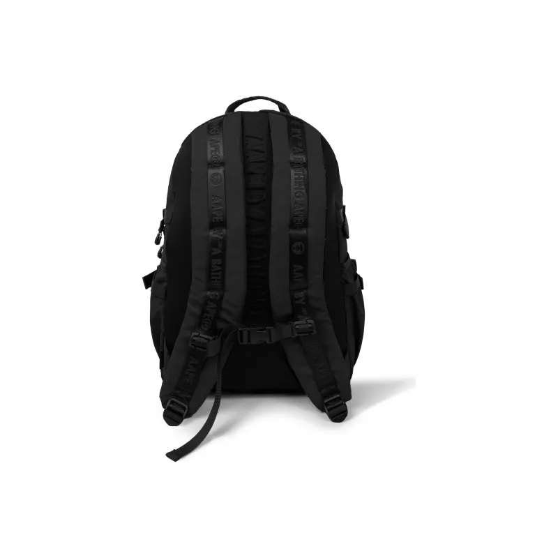 Aape Polyamide Backpack Regular Men's Black/Khaki Green/Brown-3