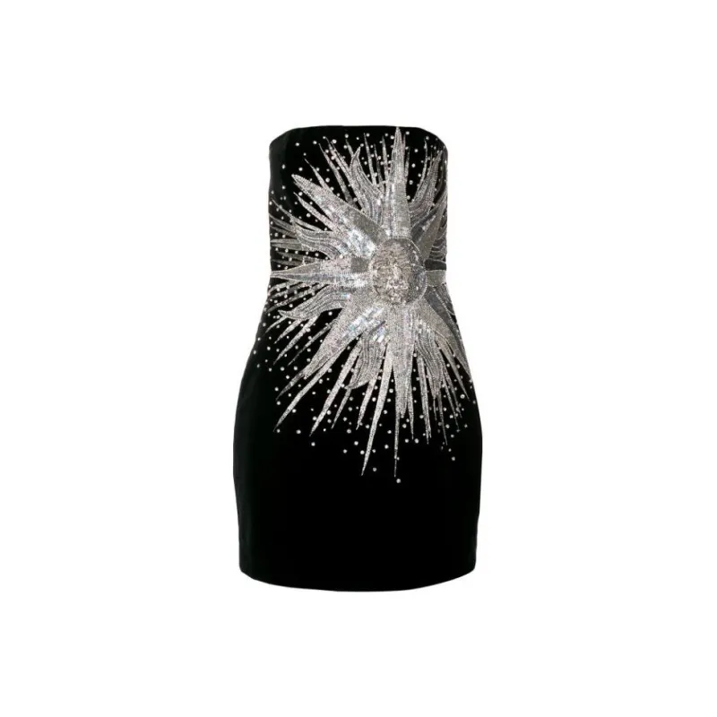 BALMAIN Sun Sequin Mini Dress-1