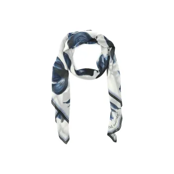 Alexander McQueen Silk Scarves Women's Ecru