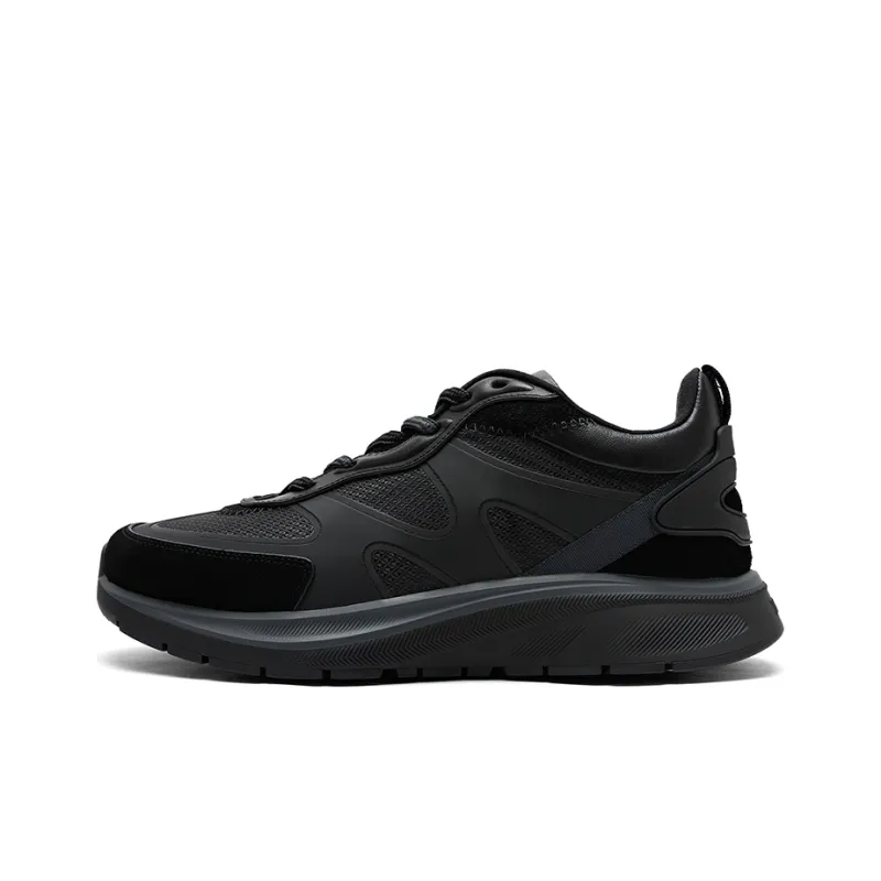 Zegna Anti-Slip Wear-Resistant Low-Top Sports Casual Shoes Men's Black-0