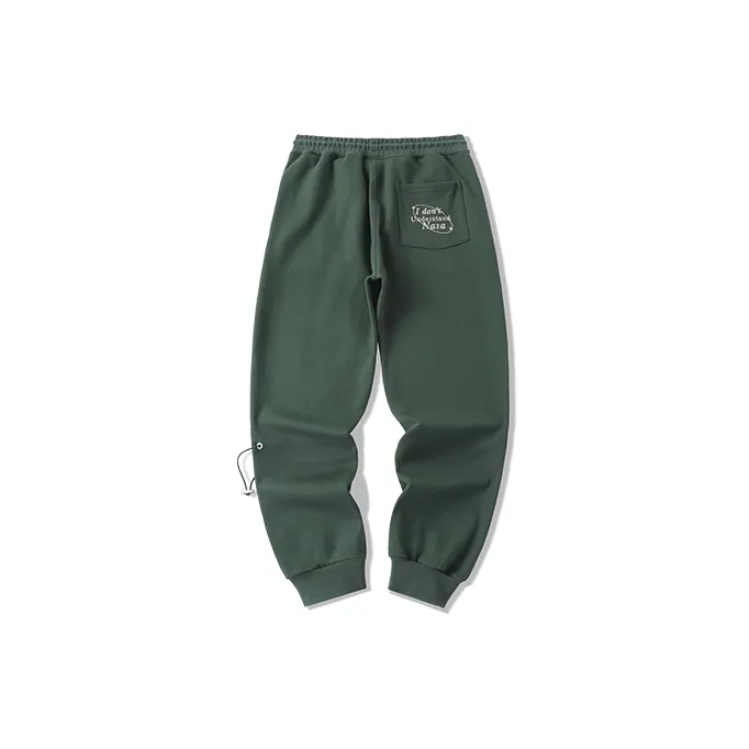 LAMLICKA Nasapanda Casual Pants Unisex Green-1