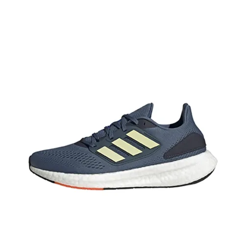 Adidas Pureboost 22 Running Shoes Men Low-Top Blue/White/Beige