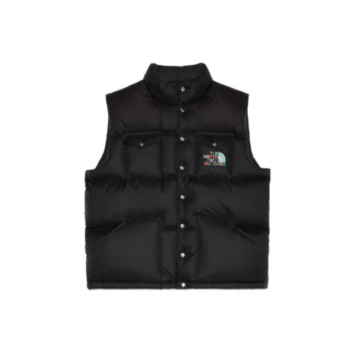 The North Face X GUCCI Vests Men Black