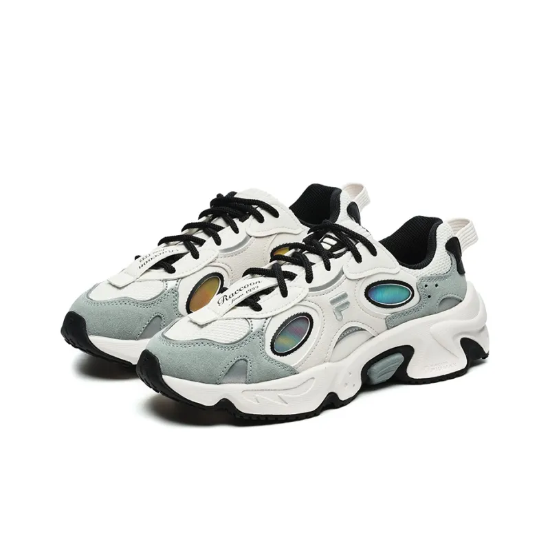 FILA FUSION Raccoon Sneakers 'White Grey' Women's-1