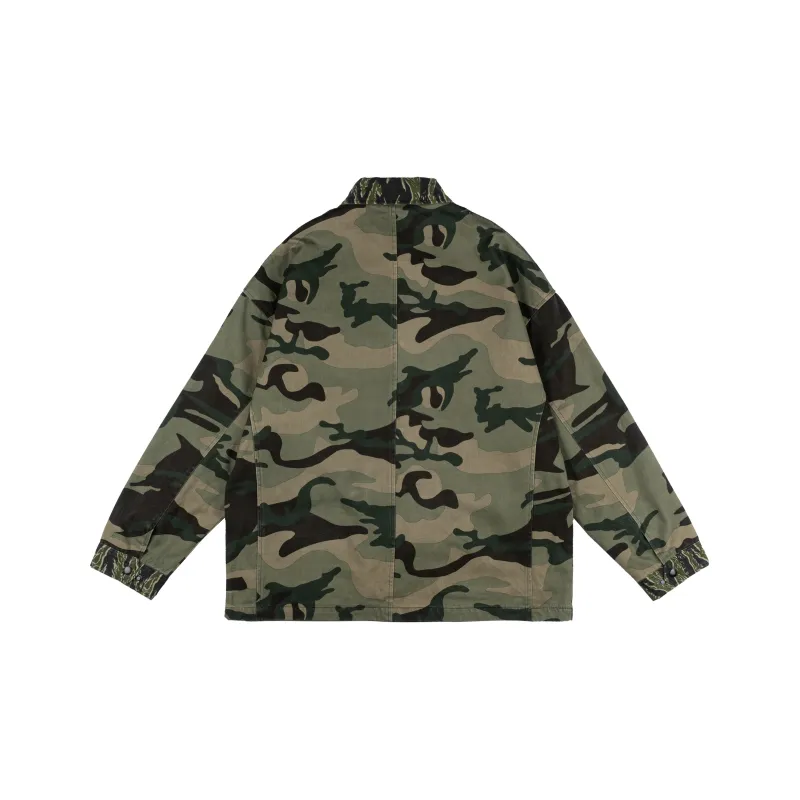 XINYINSU Jacket Spring And Autumn Unisex Camouflage-1