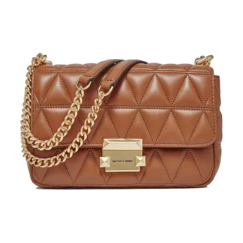 MICHAEL KORS Sloan Leather Shoulder Bag Women's Leather Brown