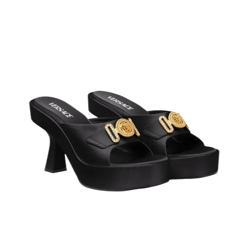 VERSACE Medusa Platform Mules-2