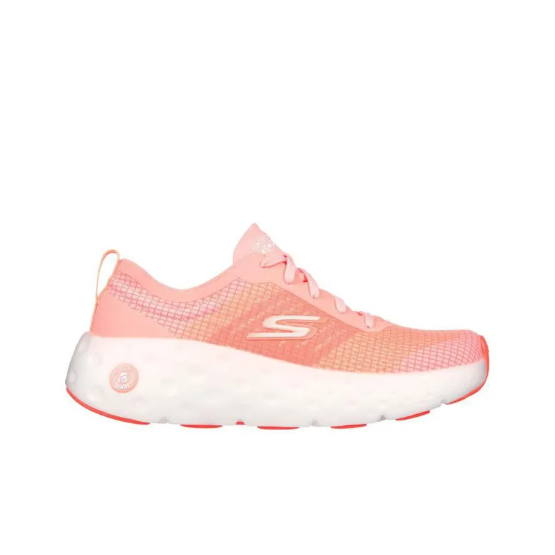 Skechers Max Cushioning Cushioning Anti Slip And Wear Resistant Low Top Casual Running Shoes Women's Pink White-1