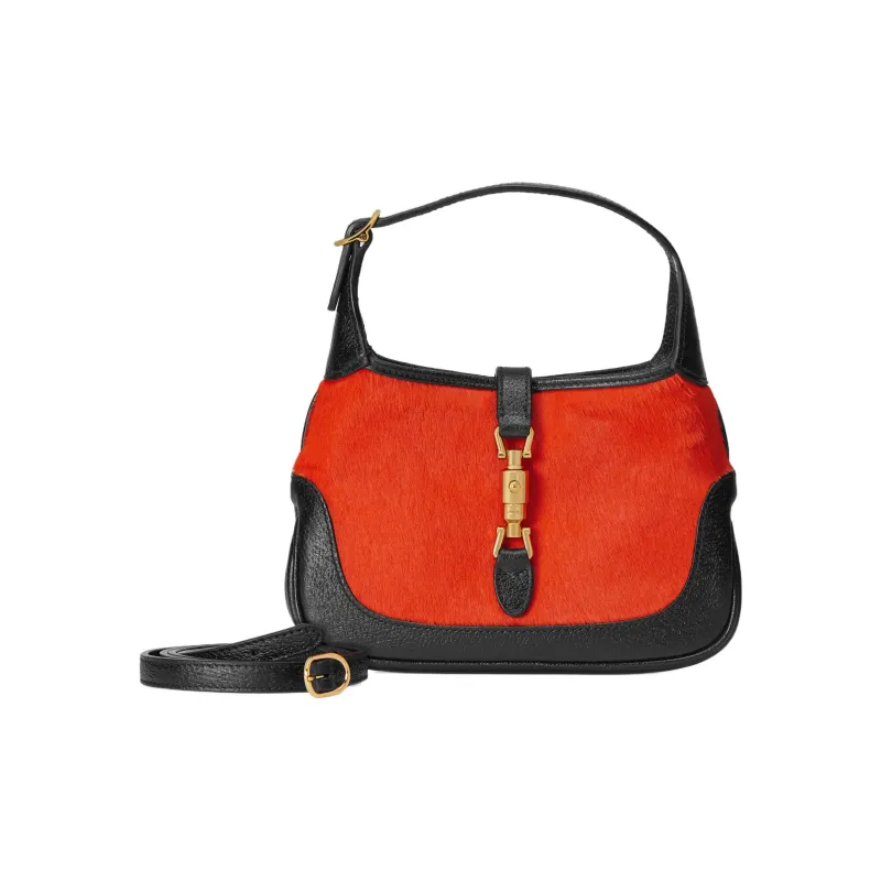 GUCCI Jackie 1961 Plush With Leather Crescent Shoulder Bag Shoulder Bag Women's-3