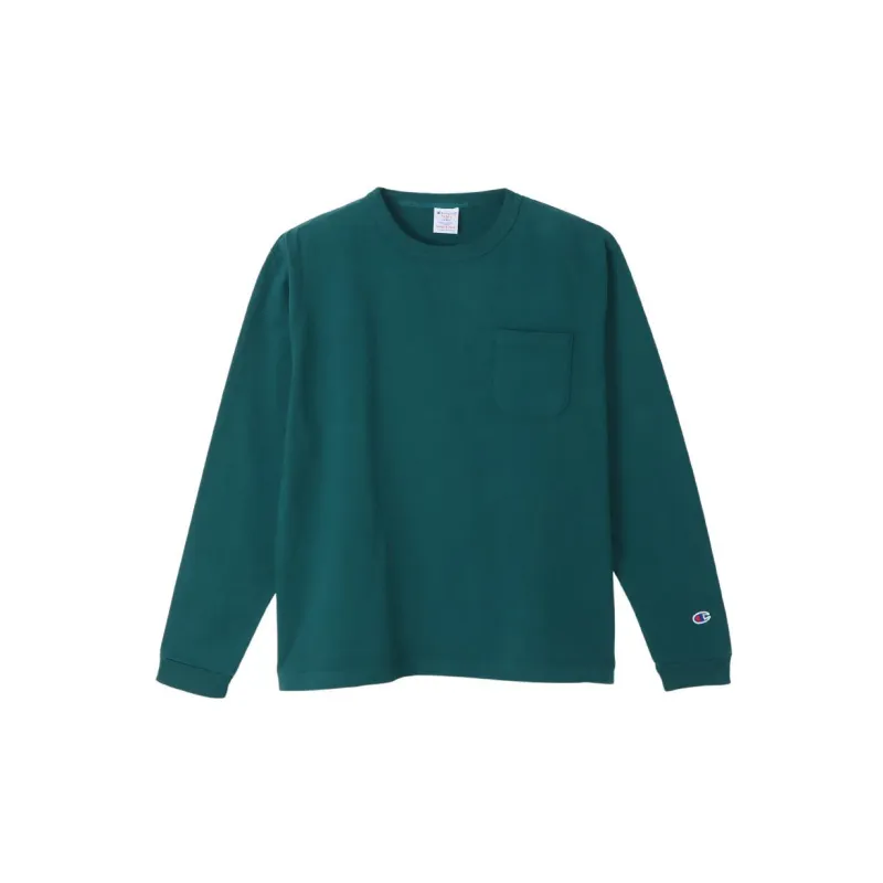 Champion FW22 Drop Shoulder Sleeve T Shirt Men's Turquoise-0