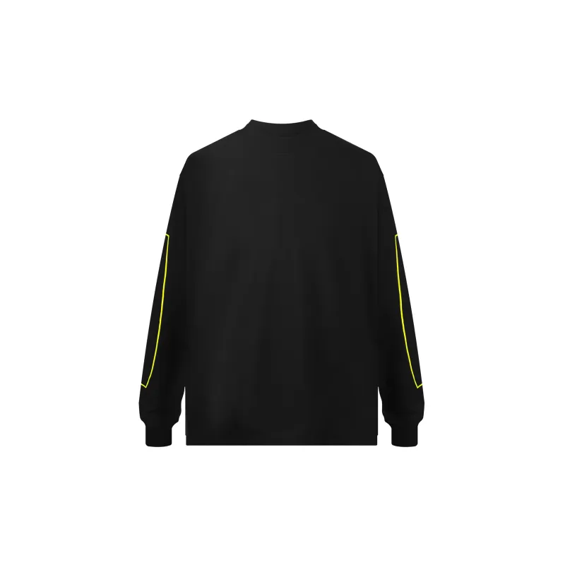 Askyurself Heavyweight Long Sleeved T Shirt Unisex Black-1