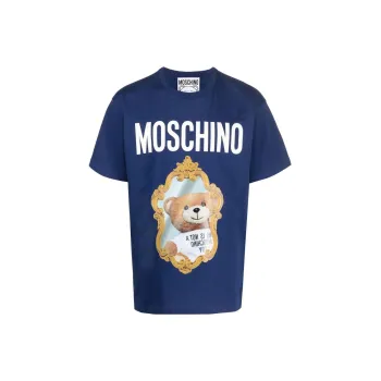 MOSCHINO T Shirts Men Blue