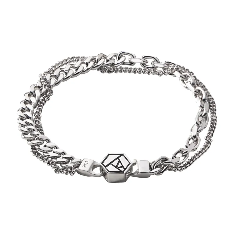RHODON 925 Sterling Silver Bracelets Unisex-0